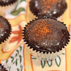 Chocolate Pumpkin Cupcakes with extra Chocolate, please!