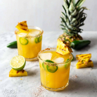 Charred Pineapple Jalapeño Margaritas