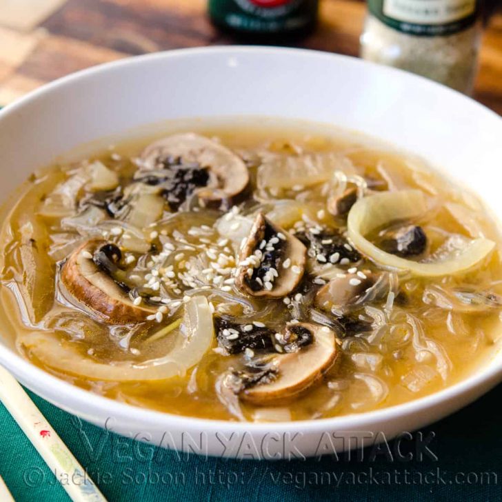 Miso Mushroom Onion Soup