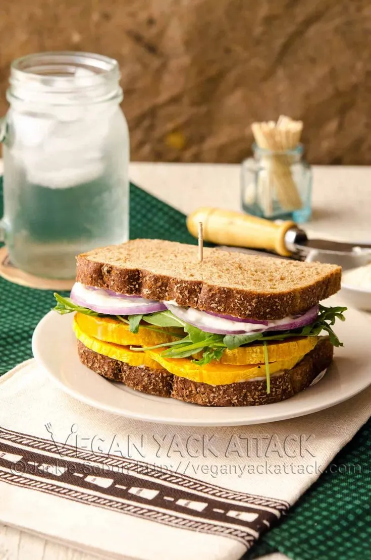 Garlicky Butternut Squash Sandwich