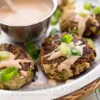 Artichoke Crab Cakes with Sriracha Tartar Sauce