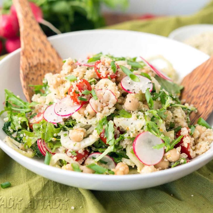 Quinoa Fennel Chickpea Salad - Healthy, Oil-free and Delicious! #vegan #glutenfree