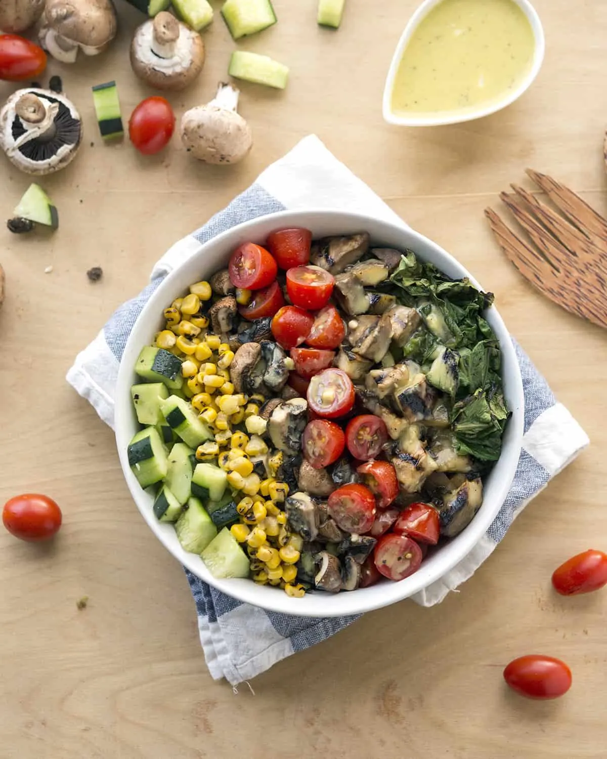Grilled Romaine Chop Salad from Vegan Bowl Attack! by Jackie Sobon