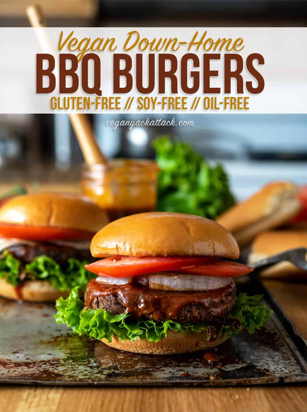 We're still in the heart of grilling season, and what better way to whet that appetite than with a Down Home BBQ Burger from the Vegan Burgers and Burritos Cookbook, by Sophia DeSantis? #vegan #bbq #burgers #vdbburgersandburritoscookbook