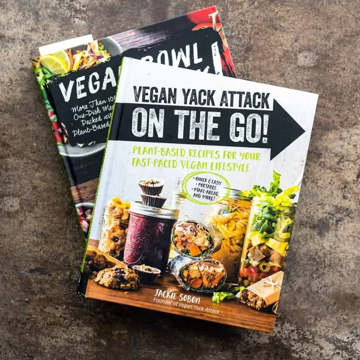 Vegan Yack Attack On the Go! and Vegan Bowl Attack! Cookbooks by Jackie Sobon