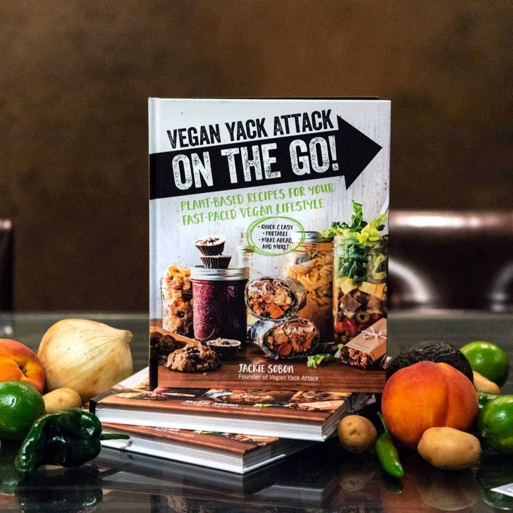 It's here! It's here! The release date of my second cookbook, Vegan Yack Attack On the Go! Quick recipes, make-ahead recipes, lunch, and more.