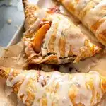 Vegan Glazed Peach Turnovers