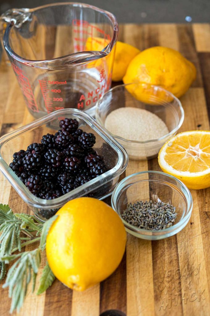 Blackberry Lavender Lemonade Vegan Yack Attack
