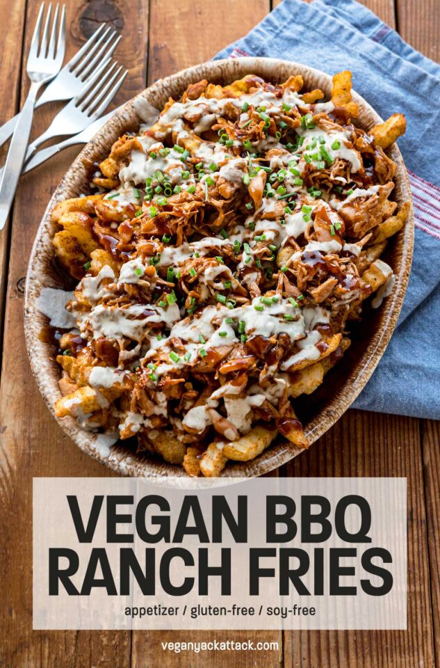 Vegan BBQ Ranch Fries - The Ultimate Appetizer!