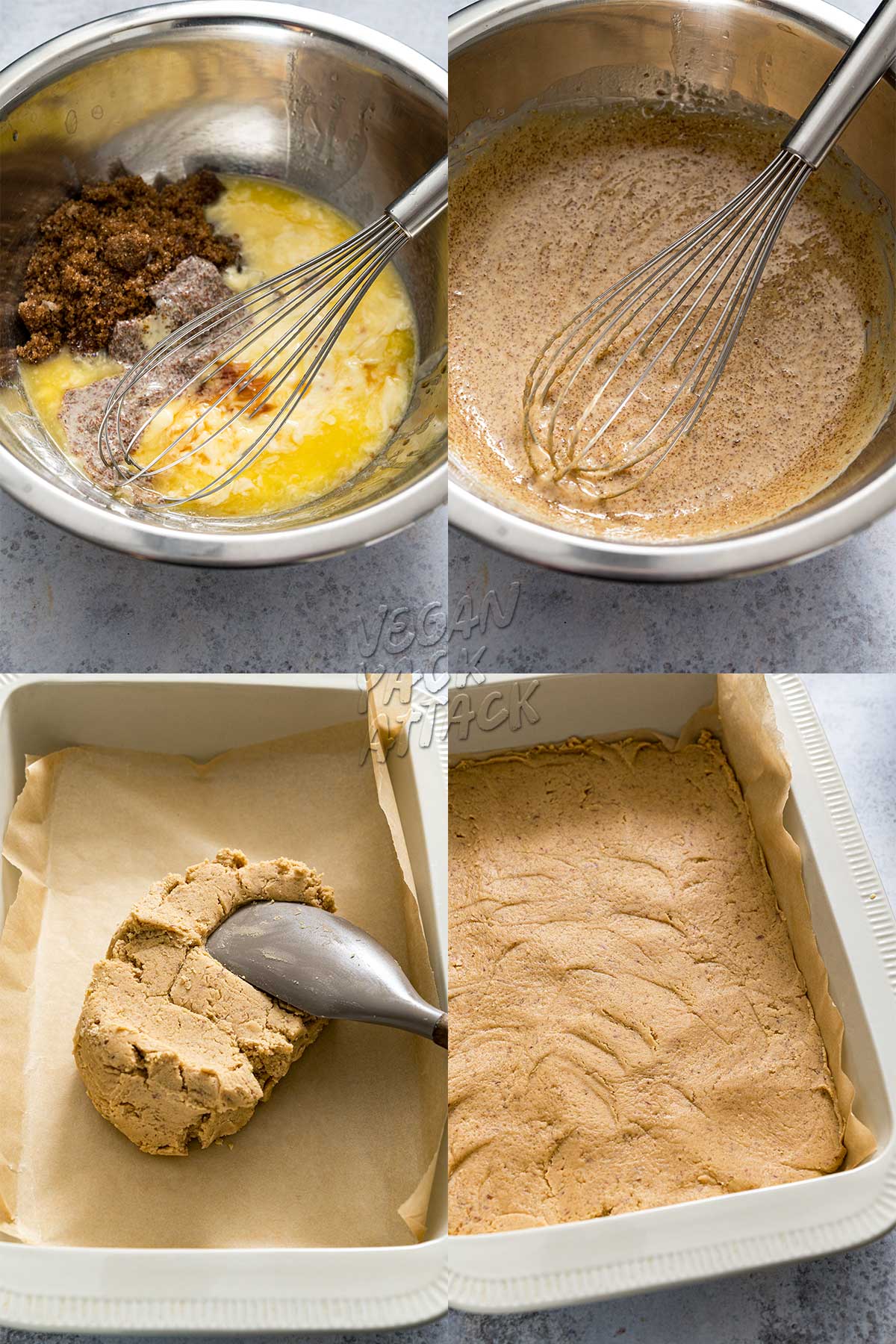 collage of making cookie dough