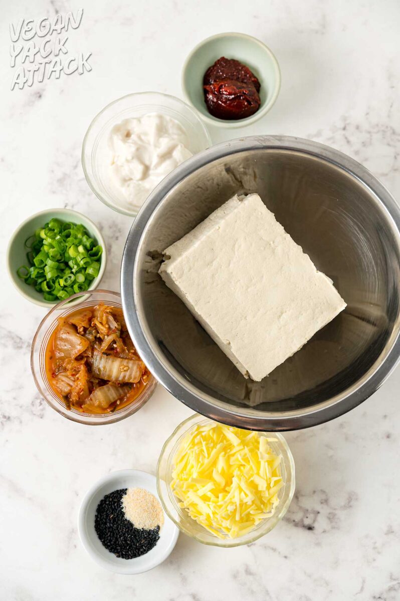 Gochujang Kimchi Tofu Salad Vegan Yack Attack