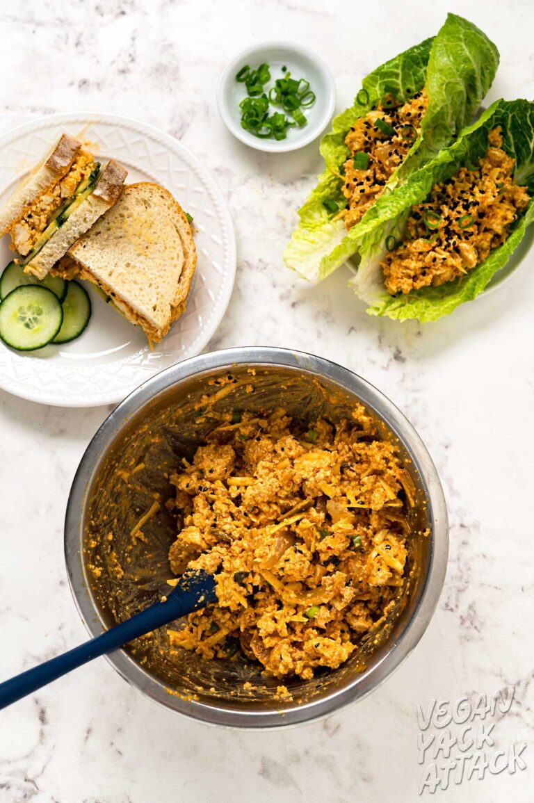 Gochujang Kimchi Tofu Salad Vegan Yack Attack