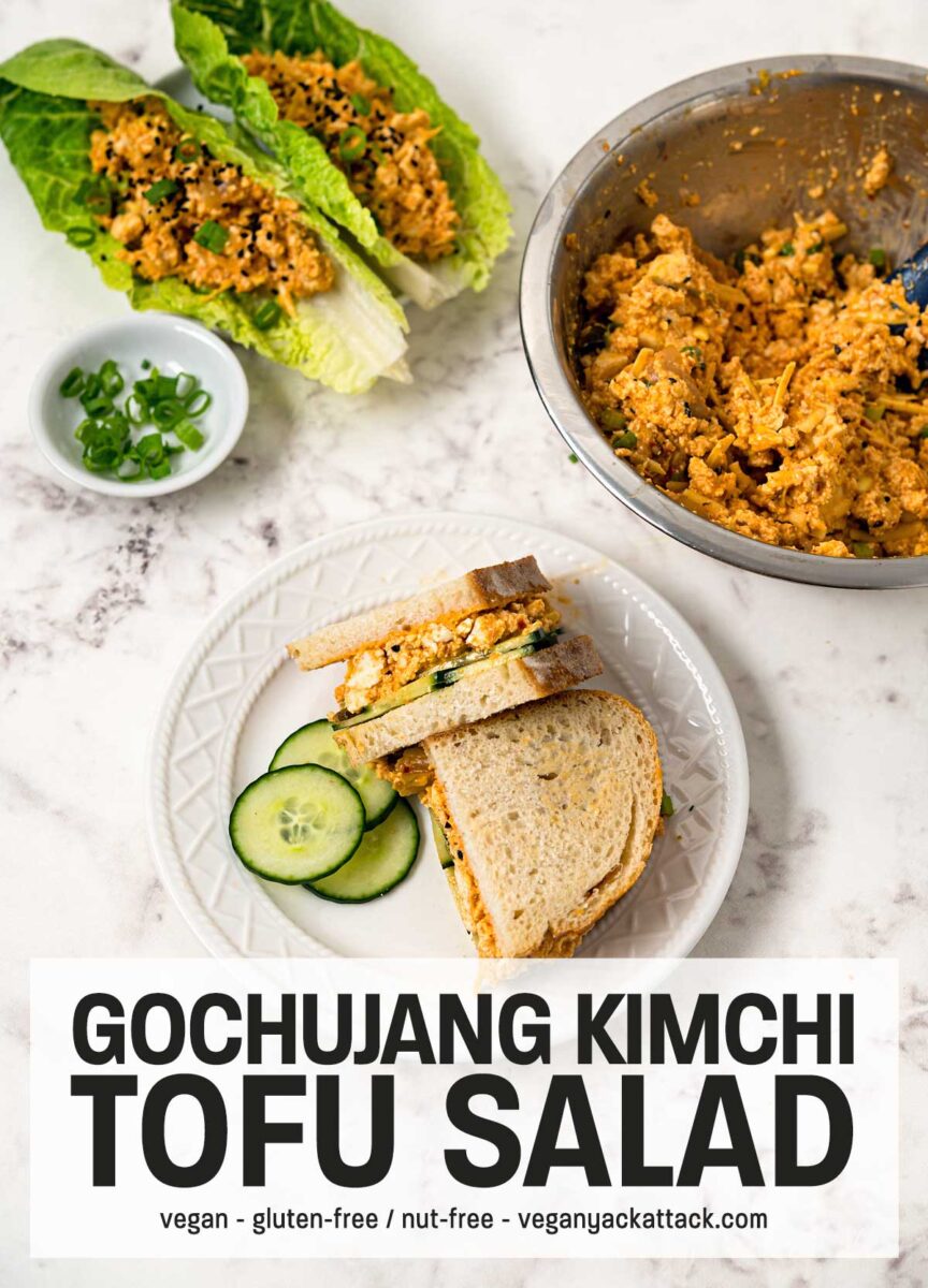 Gochujang Kimchi Tofu Salad Vegan Yack Attack